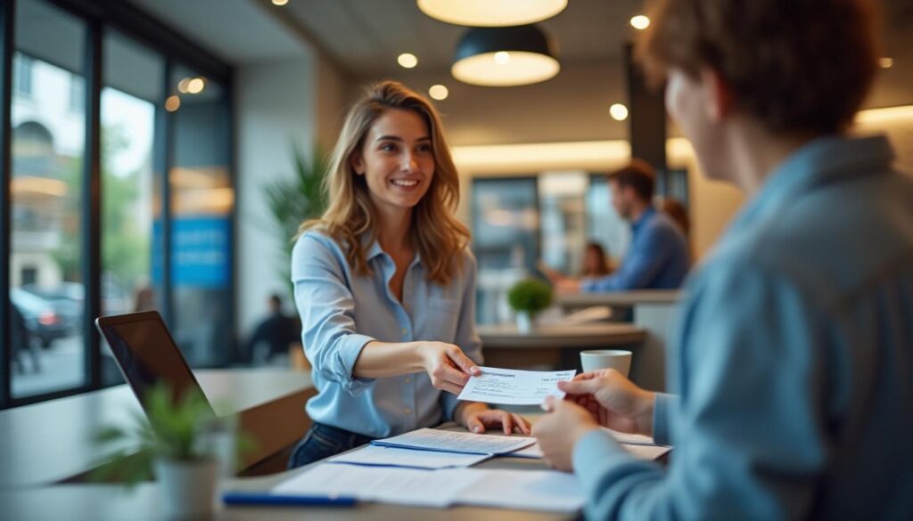Quelle est la procédure standard d’encaissement d’un chèque en agence bancaire ?