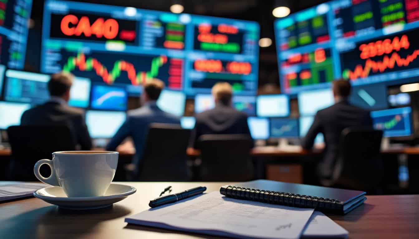 Quelles sont les tendances des marchés bancaires lors d'une session du CAC40 ?